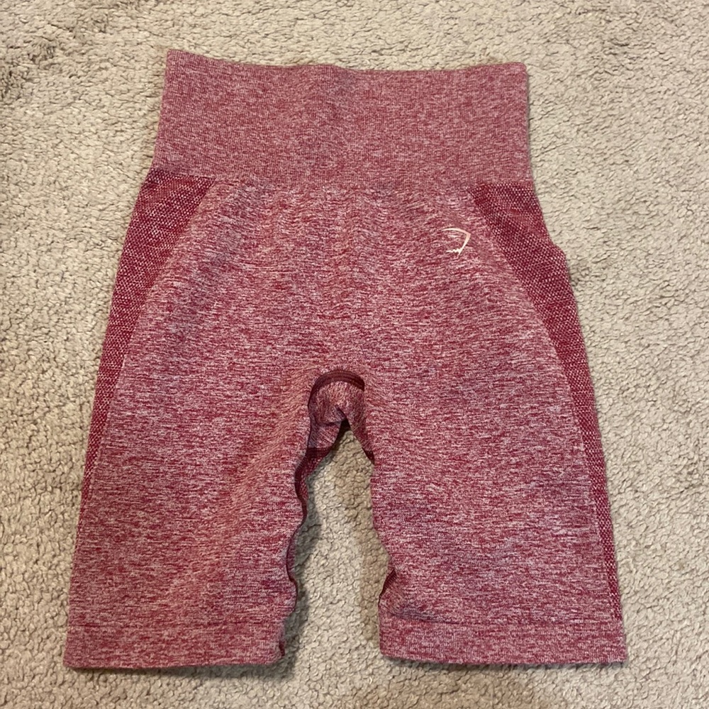 Gymshark Flex collection red biker shorts